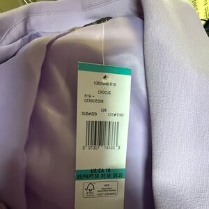 Lavender suit.  Gorgeous